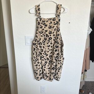 Leopard Print Overalls